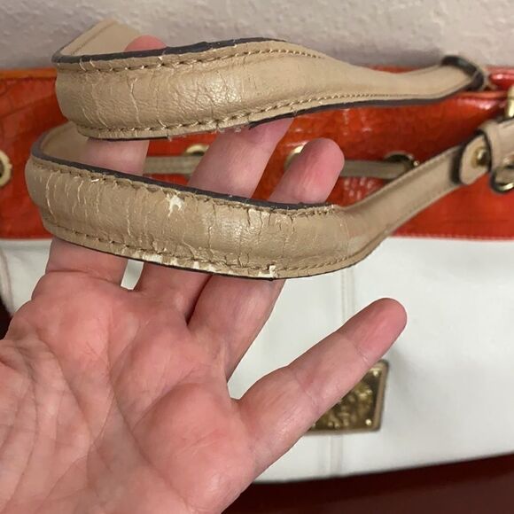 🎁Anne Klein Orange and White Tote 👜 - Picture 8 of 10